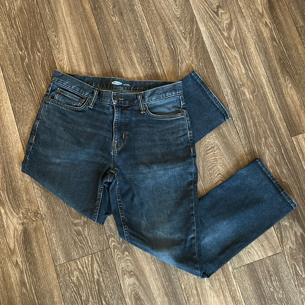 Men’s 33x30 Old Navy Dark Wash Straight Leg Jeans